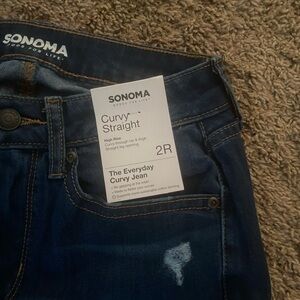 Sonoma curves straight women’s jeans size 2